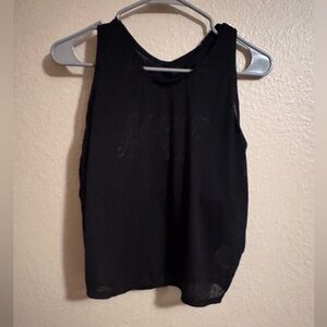 Nike Dri Fit Sheer Top With Sports Bra Size M
